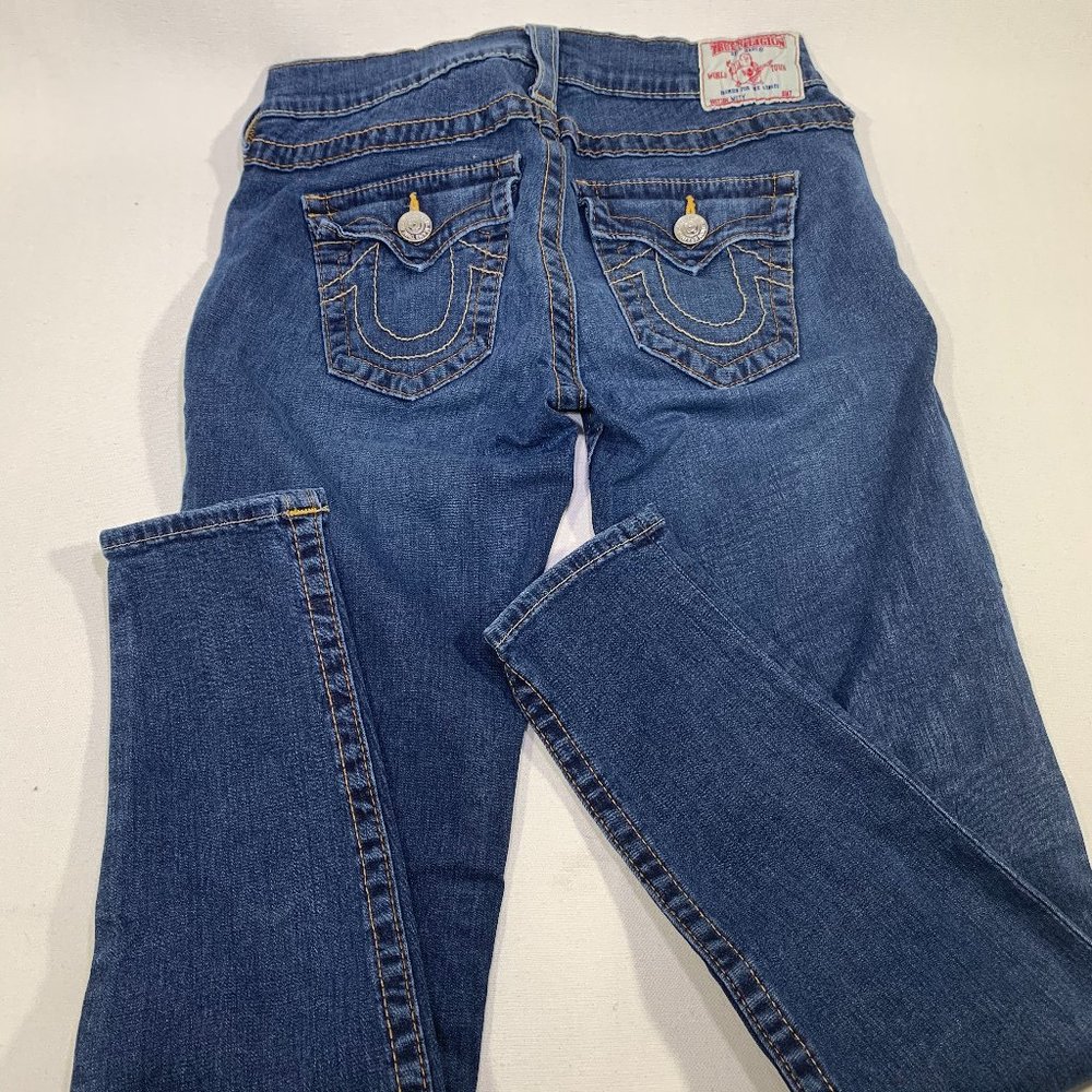 TRUE RELIGION Misty Skinny Jean Sz 28